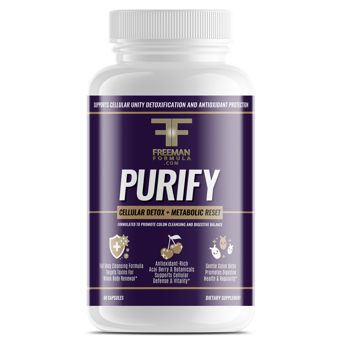 Purify: Deep Cellular Detox, Gut Reset & Internal Cleansing for Lightness, Clarity, and Renewed Vitality