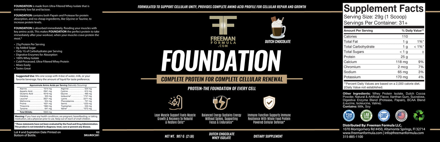 FOUNDATION – Complete Protein for Complete Cellular Renewal