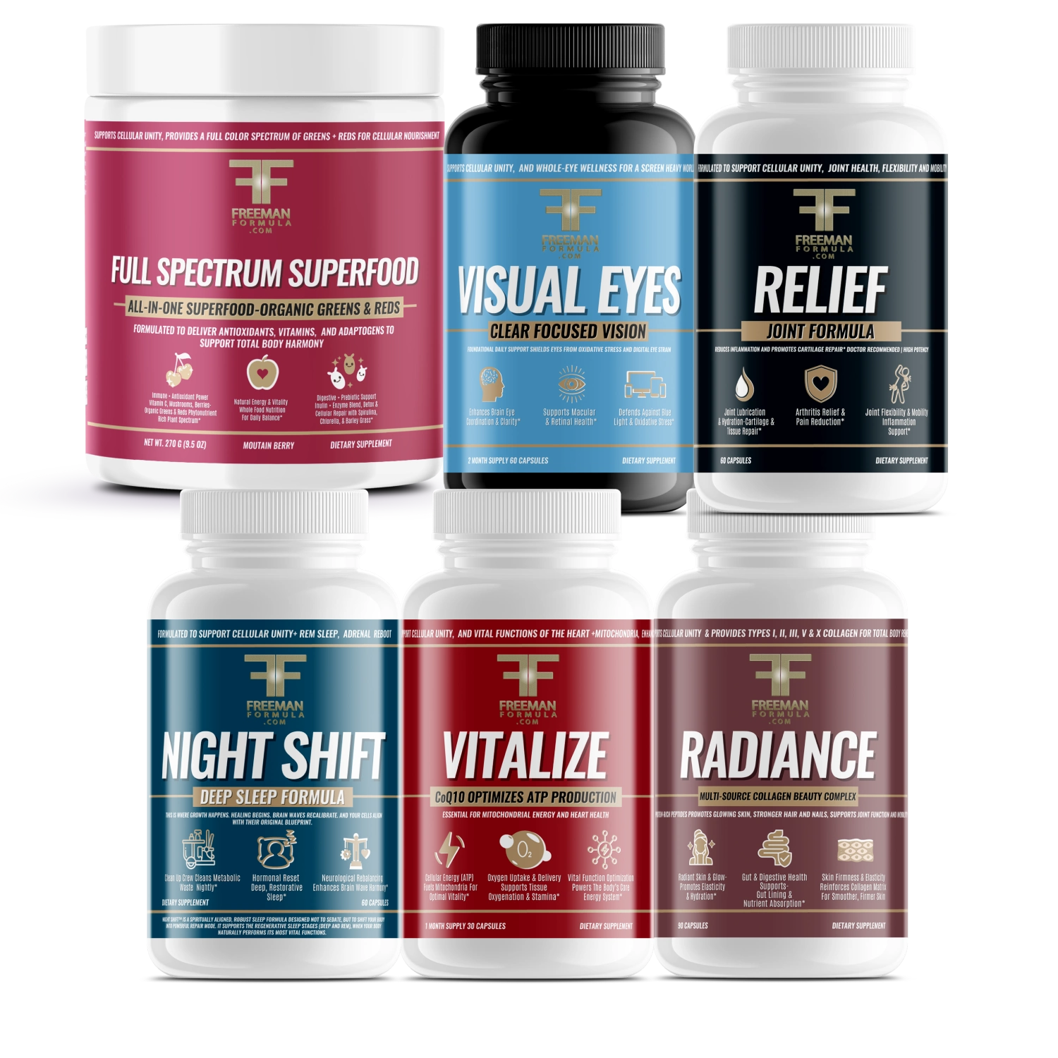 Freeman Formula Full Circle Bundle – wellness supplements for energy, vision, and joint support.