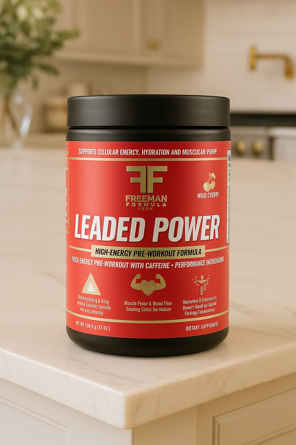 Freeman Formula leaded power on table