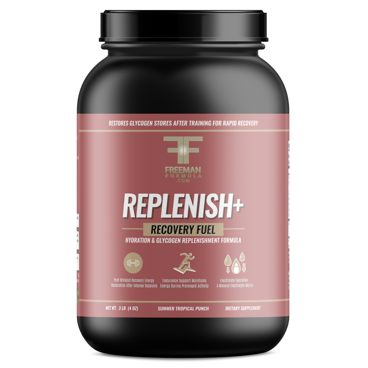 Replenish+ Recovery Fuel  Hydration & Glycogen Replenishment Formula |  3 lb | 50 Servings