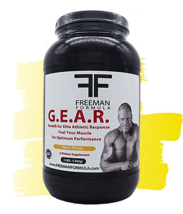 G.E.A.R. Pre and Post Training Fuel - Peach Mango  | Freeman Formula Supplements